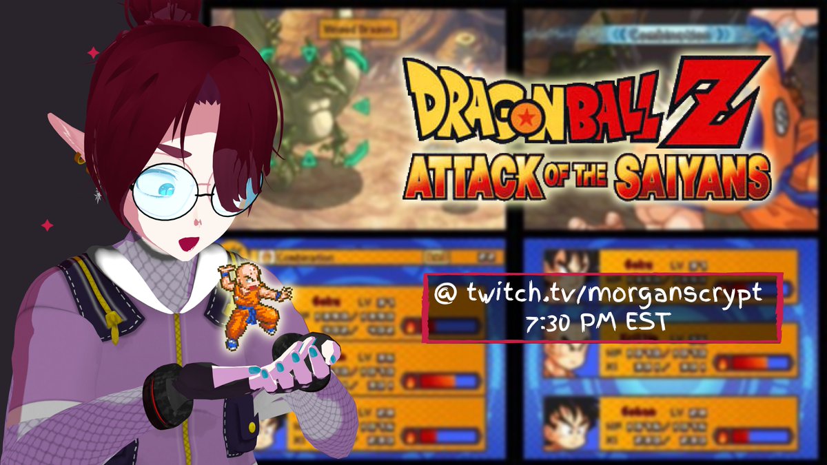 MorgansCrypt's tweet photo. We're cruising out of otherworld and gathering the Dragon Balls for the finale of Dragon Ball Z: Attack of the Saiyans!
Stream starts tonight at 7:30 PM EST, over on https://t.co/z3EEozYvWb!
Looking forward to seeing you guys there~!
#MorgansCrpyt #IndieVtuber #ENVTuber https://t.co/VM5KG1eOC6