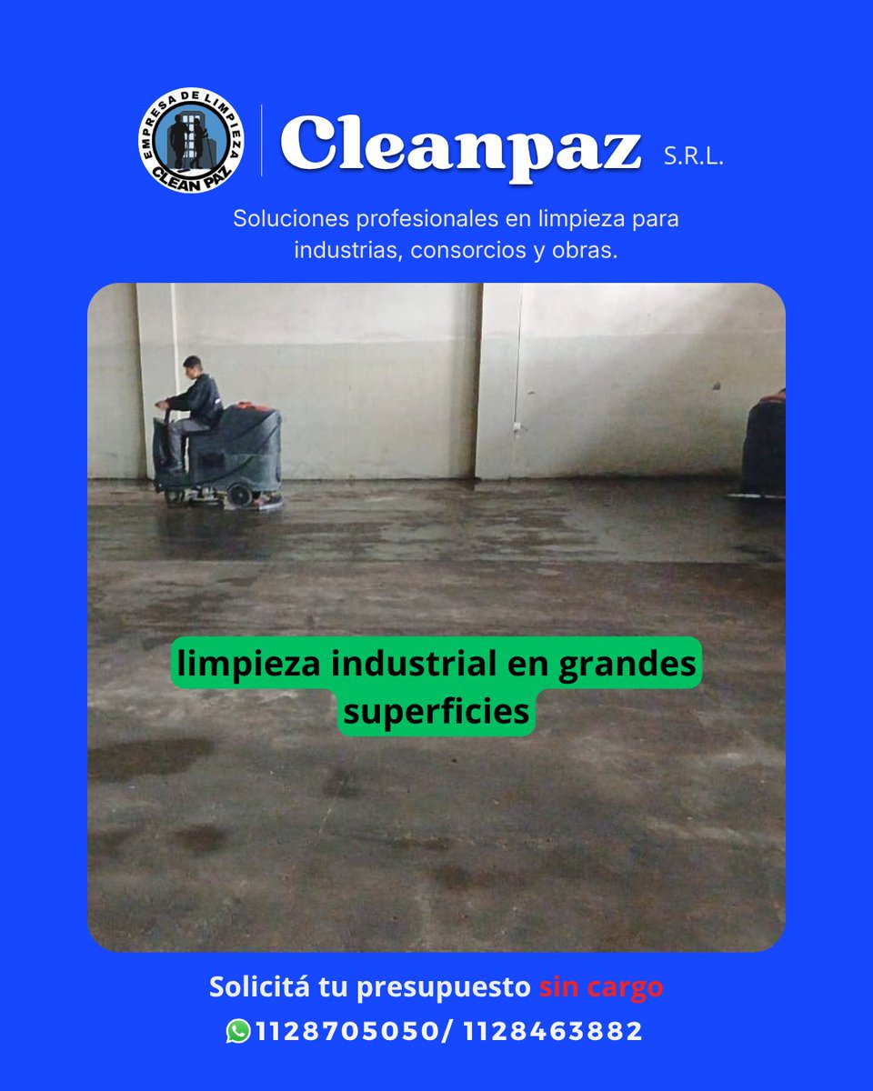 CleanPaz's tweet photo. En Cleanpaz hacemos limpieza integral e industrial, consorcios y altura. 📞11-2870-5050 https://t.co/WSztq3qK5R #Cleanpaz https://t.co/4KLCbmKO6y