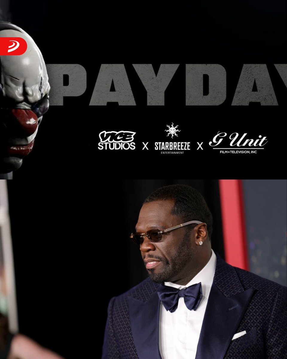 3DJuegosLATAM's tweet photo. ¡50 Cent se une a la serie de Payday!
Curtis “50 Cent” Jackson será productor ejecutivo de la adaptación televisiva de Payday a través de G-Unit Film & TV.
.
.
.
.
#Payday #PaydayTheHeist #50Cent #GUnit #Starbreeze #ViceStudios #Videojuegos #Gaming #Series https://t.co/oPK4I8UpUh
