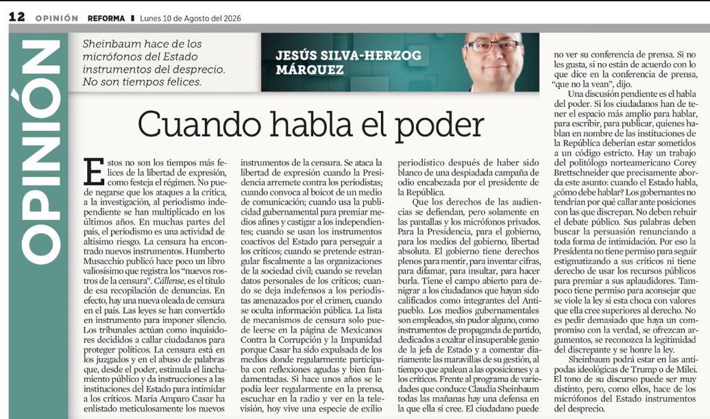 V_TrujilloM's tweet photo. -Hágase la voluntad de las audiencias, en los bueyes de mi compadre…- 🙄
@jshm00 en @Reforma https://t.co/j6LRuS5GFm