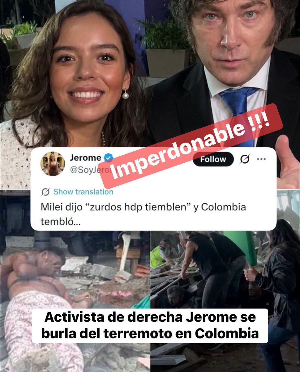 XPost1A's tweet photo. Jerome es una grandísima hijueputa. Gonorrea malparida. https://t.co/wxnqykzlZI