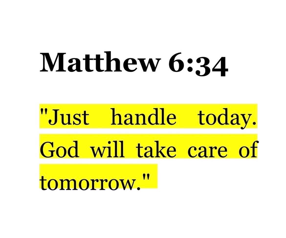 FuelTheSoul_'s tweet photo. Matthew 6:34 https://t.co/vzBJABuVxl