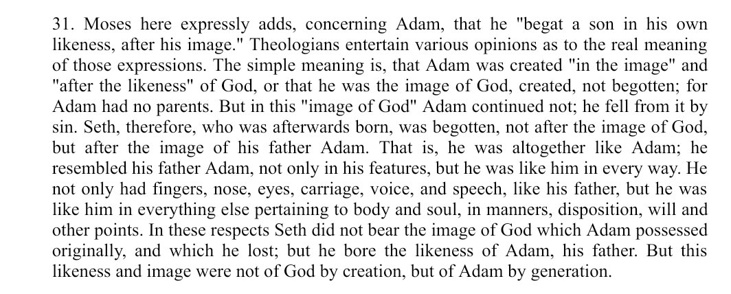 reklingr's tweet photo. The ethical proposition of "basic human dignity" rests on the assumption that mankind is made in the Image of God, when in fact humans are made in the image of Adam, not God. This is restored in Christ. We do not possess the privileges attendant to a son of God but by baptism. https://t.co/WnC6jODJ7v