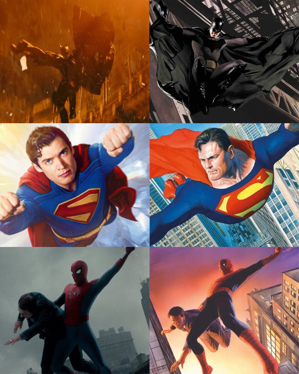 nightswayness's tweet photo. THE BIG THREE 

Art by Alex Ross https://t.co/mozhBtGaHG