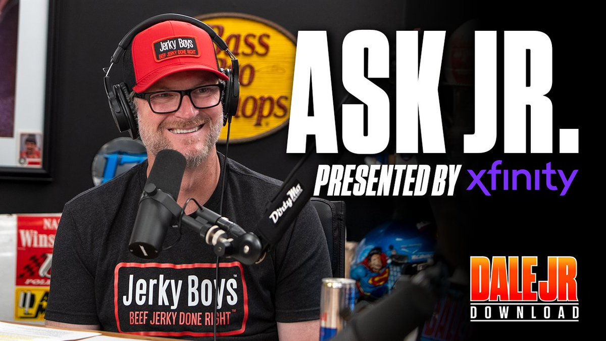 DirtyMoMedia's tweet photo. Got a question for @DaleJr? 👀
#AskJr presented by @XfinityRacing is back live tomorrow, so drop your questions below, and Dale might answer yours on the show! 🎙️ https://t.co/IvHnahZp1X