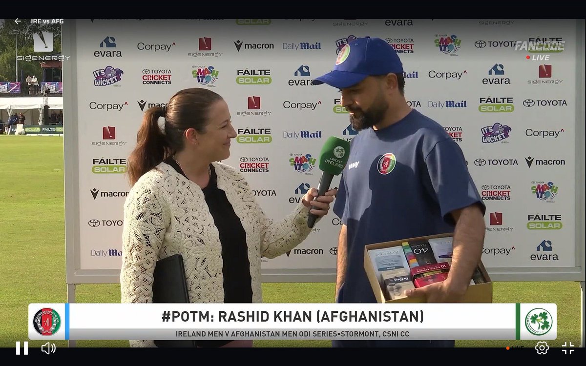 LakshVerse's tweet photo. RASHID KHAN IS BUILT DIFFERENT. 🐐🇦🇫

POTM in the 2nd ODI. ✅
POTM in the 3rd ODI. ✅

Back-to-back Player of the Match awards and once again proving why he is the biggest match-winner Afghanistan has ever produced. 🫡🔥

THE GOAT OF AFGHANISTAN. 👑 https://t.co/HRZ6VDnhZk