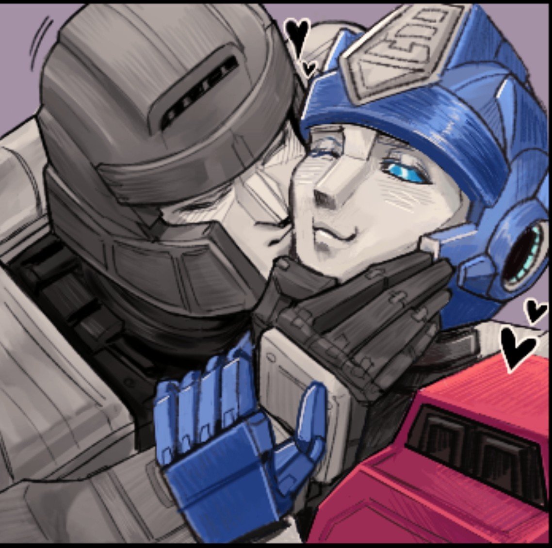 P0STL3's tweet photo. Smooches...
Drawing Dpax with @OatsyMai again 
#Dpax #TransformersOne https://t.co/aadq78YokF