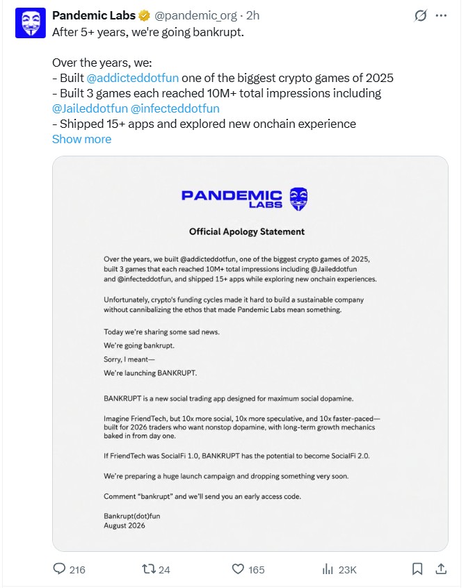 MrNeilMusic1's tweet photo. Hey if you need an invite code to get in Bankrupt use mine 😁

Code: 12TE1 

You can register in https://t.co/GZMBGMhcqp only​‍‌​⁠⁠‌ https://t.co/AOdEL82qsS