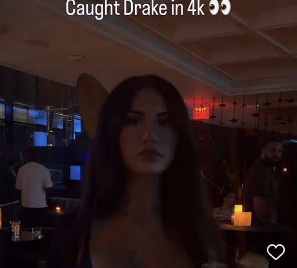 certifiedjared's tweet photo. Drake commented on the girl’s post who caught him in 4k. Plot twist 💀 https://t.co/qviQDk4KEN