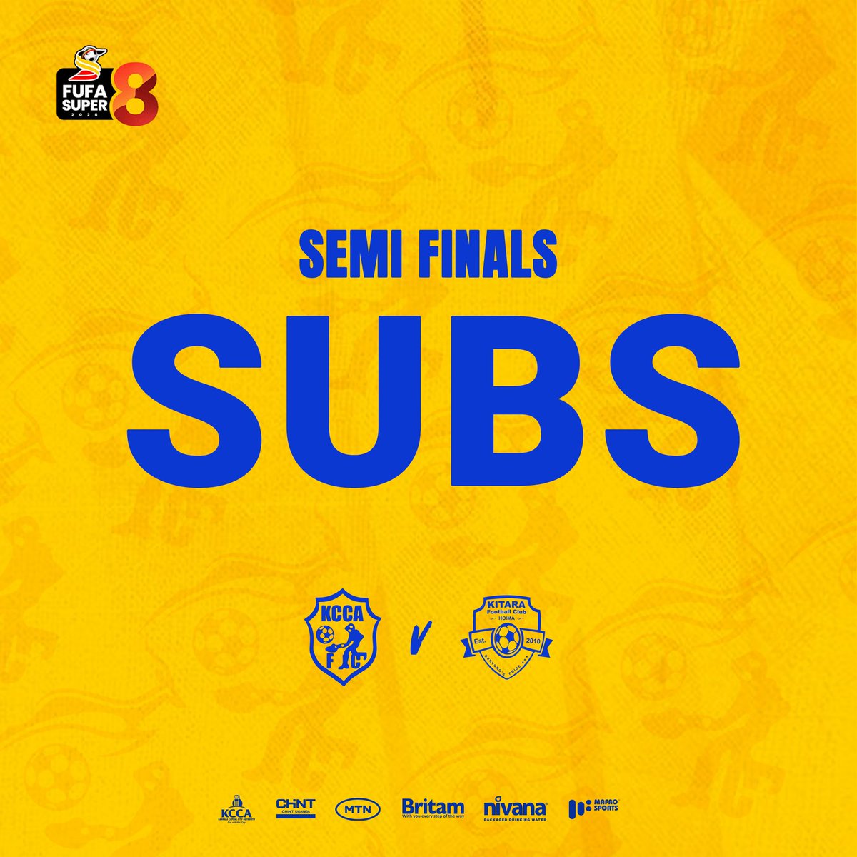 KCCAFC's tweet photo. 89' Another change. Lwanga makes way for Muserero.

#KCCAFC  #KCCAKIT  #FUFASuper8 https://t.co/B9eeVgRrI7