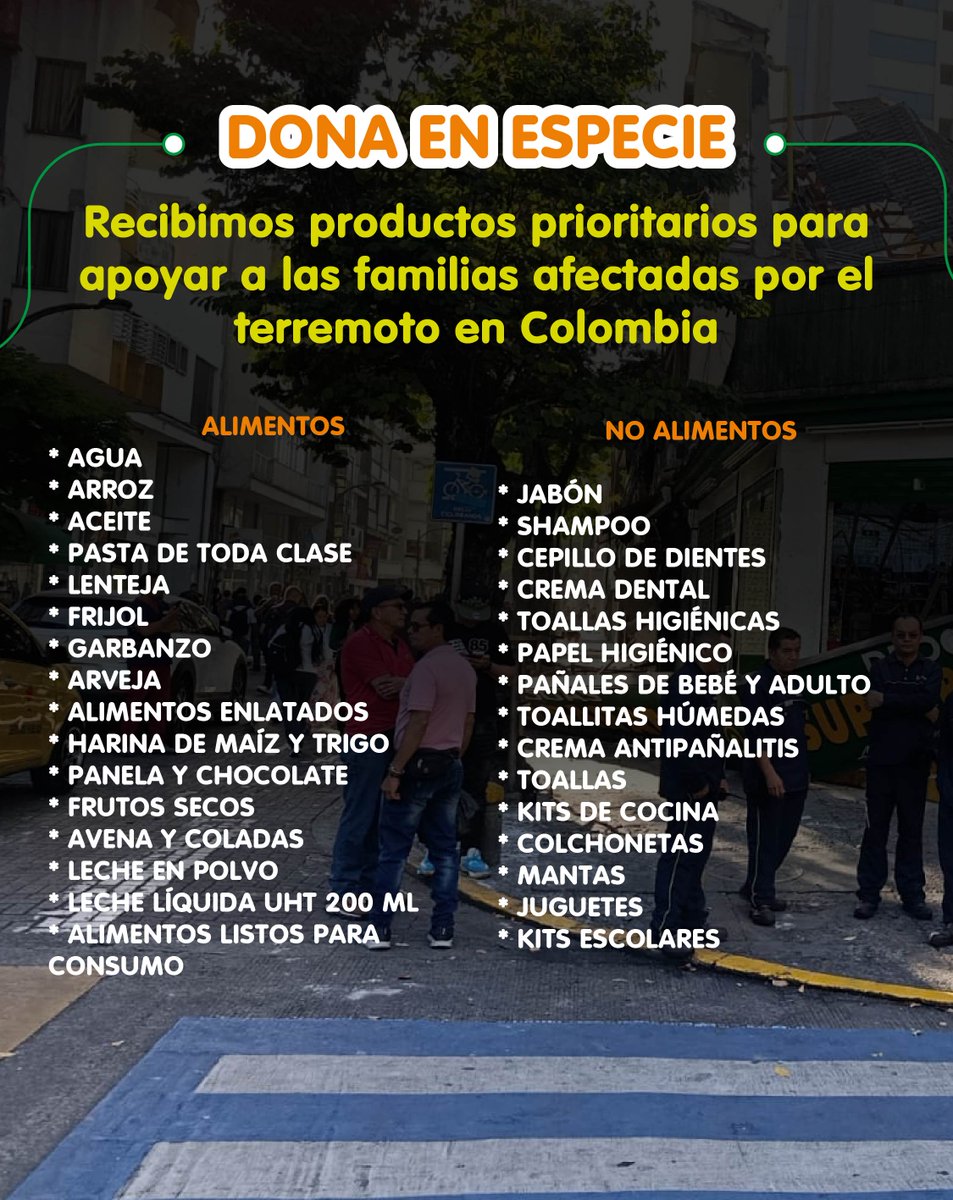 Abacocol's tweet photo. Desde la Asociación de Bancos de Alimentos de Colombia y los Bancos de Alimentos estamos articulando una respuesta para movilizar alimentos y productos esenciales hacia las familias afectadas en las zonas impactadas por la emergencia. https://t.co/KCZSu4KkmI