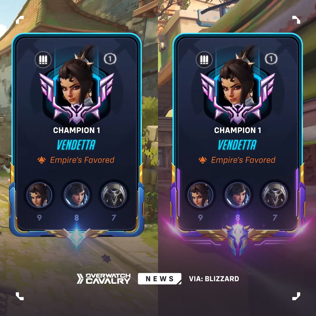 OWCavalry's tweet photo. New Player Card Frames in #Overwatch 🖼️

Unlocked by progressing through new Team Drives.

🗓️ Available: Sep 04 - Sep 06 https://t.co/IX0jQxyR9k