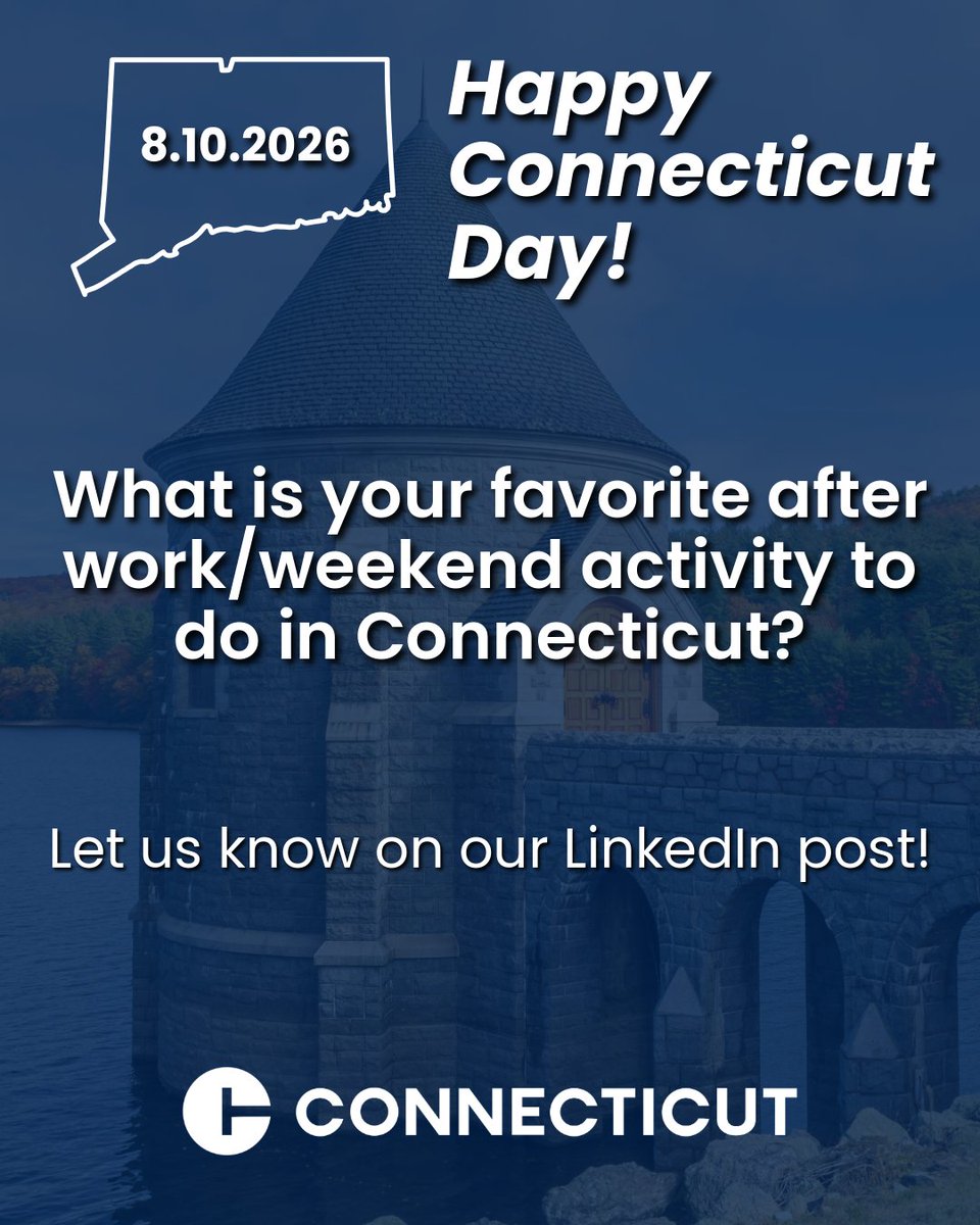 CTStateJobs's tweet photo. August 10th is Connecticut Day! We all love working in the Nutmeg State, but we wanted to hear from you – what is your favorite after work/weekend activity to do in Connecticut? https://t.co/UcR0IHWdCR