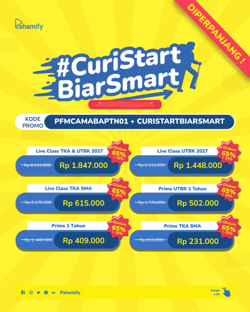 Dynastudy's tweet photo. Buat teman-teman agit / gapyear / semigap cobain pahamify buat persiapan TKA &amp; SNBT 🫶 banyak fitur pahamify yg oke buat persiapan 💗🙌🏻

🔎 Rekomendasi: prime + TO pahamify 

🖇 https://t.co/Mvs10qhKz5
 diskon 65% kl pake kode PFMCAMABAPTN01 + kode dr mipy (cara daftar di bawah) https://t.co/wugfwdveV1