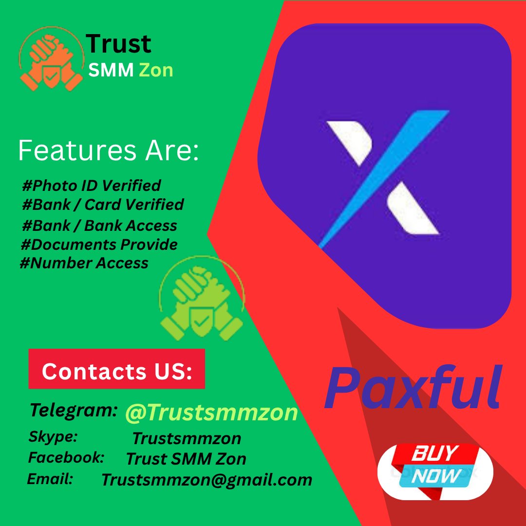 AndroaEva54536's tweet photo. Complete Guide to Paxful Account Security 2026

Required Services:
Telegram-  @trustsmmzon
WhatsApp-  +1(740) 707-9845
Gmail-  trustsmmzon@gmail.com

#Ireland #singapur #DubaiBusiness #Denmark #Kenya #Germany #Sweden #Italy #Isrile #Norway #canada #England #USA #UK #Verified https://t.co/9rTU6CNmtH