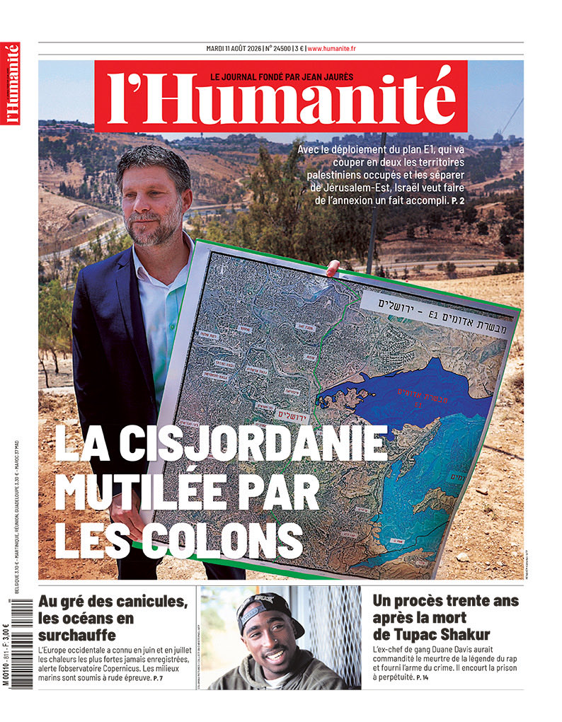 humanite_fr's tweet photo. L’Humanité du 11 août - La Cisjordanie mutilée par les colons 

📰 https://t.co/HlQqUuQ1TE https://t.co/UbFxiBVb0P