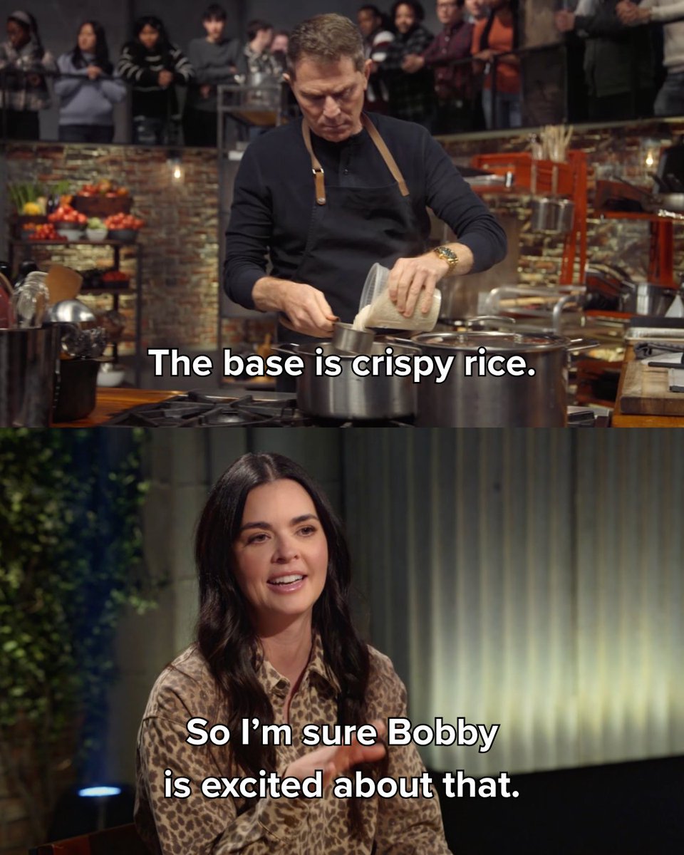 FoodNetwork's tweet photo. Chaos in the #BeatBobbyFlay kitchen? NEVER 😉

Don't miss an all-new episode of #BeatBobbyFlay with @bflay, @KatieLeeKitchen and @hodakotb Tuesday at 8|7c. https://t.co/CAfZyDiYrG