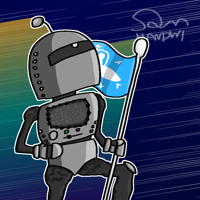 samhanwi's tweet photo. Greetings. I am Sam Handwich, but you can call me Sam or demo. Since this is my first post here, I've decided to share some art I've done during the first half of 2026. 

Can't wait to post more stuff! https://t.co/XaNCwcEzC1