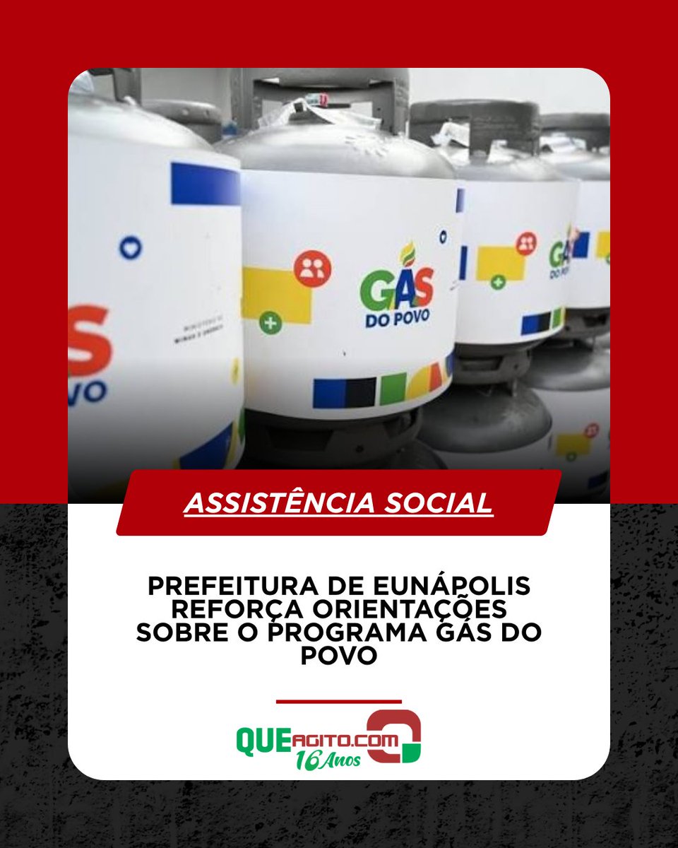 QUEAGITO's tweet photo. Prefeitura de Eunápolis reforça orientações sobre o Programa Gás do Povo
Ascom - Prefeitura de Eunápolis
https://t.co/Wet8F45nvi
#ProgramaGásdoPovo #AssistênciaSocial #Eunápolis #Queagito https://t.co/dvHirewF0t
