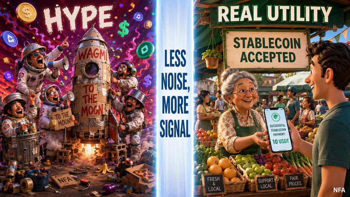 C_Predecessor's tweet photo. The strongest crypto adoption won’t come from hype alone.

It will come from markets where people actually need better financial tools: 
💸 Stablecoins & payments 
📈 Trading access 
🏦 Savings & global markets
Real utility creates real users.

Wishing everyone a wonderful and happy week ahead, reaching all your goals! 🌟