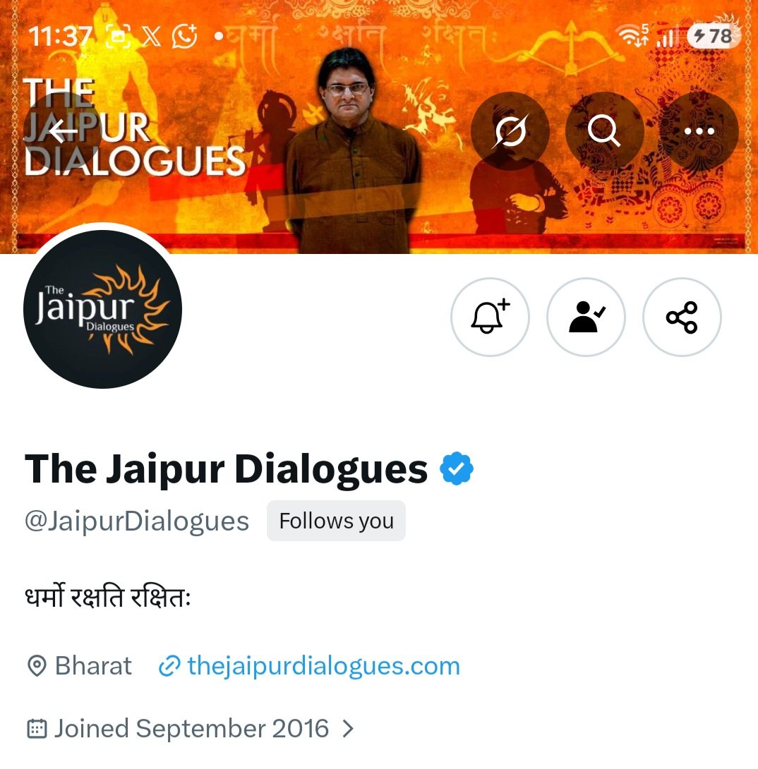 AshokShrivasta6's tweet photo. आप भारत से प्यार करते हैं तो आपके सम्मान और प्यार के हकदार ये दो राष्ट्रवादी हैंडल भी हैं।   @Starboy2079 और @JaipurDialogues 
ये दोनों हैंडल्स भारत विरोधी एजेंडे को जम कर एक्सपोज कर रहे हैं। इन्हें फॉलो करें और इनके खुलासे और इनके ट्वीट्स एम्प्लीफाई करें। https://t.co/foEAa8SYTt