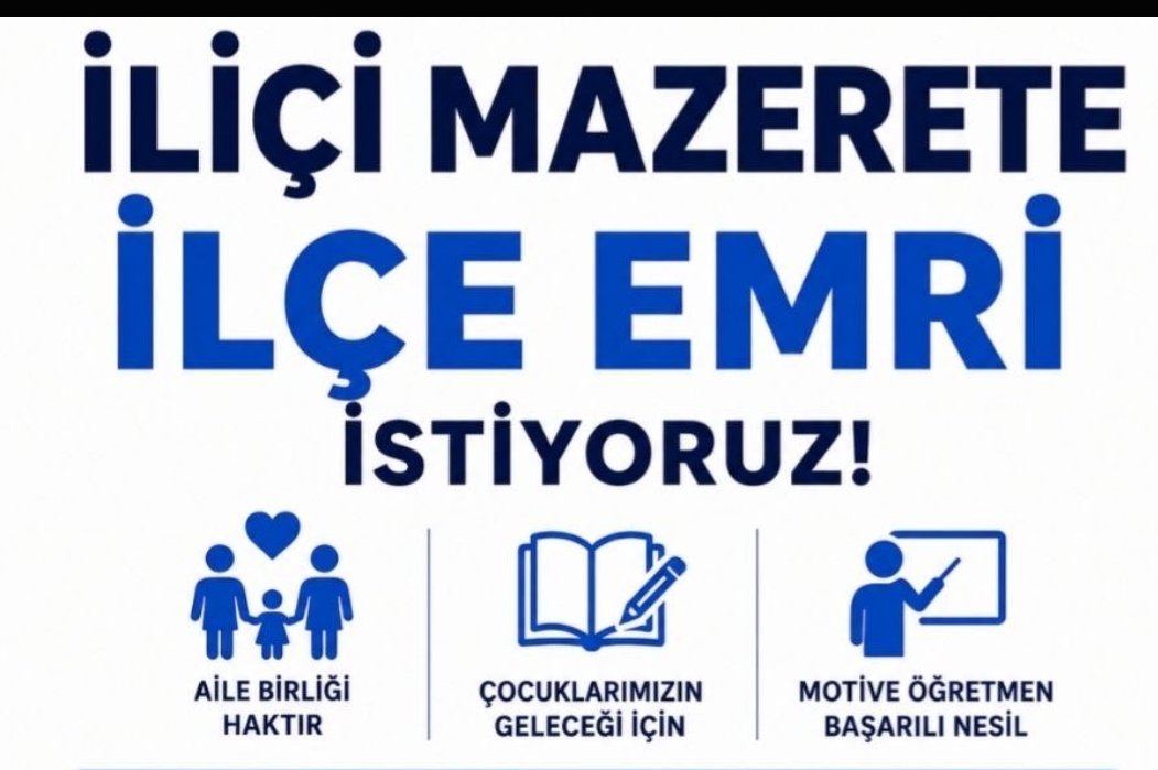 NilgunNaz's tweet photo. Şehrin bir köşesinden gelip daha uzak bir köşesine atanmayacagimiz ilçe emri istiyoruz. @Yusuf__Tekin
#iliçimazeretilçeemri https://t.co/1IyeEaeUGj
