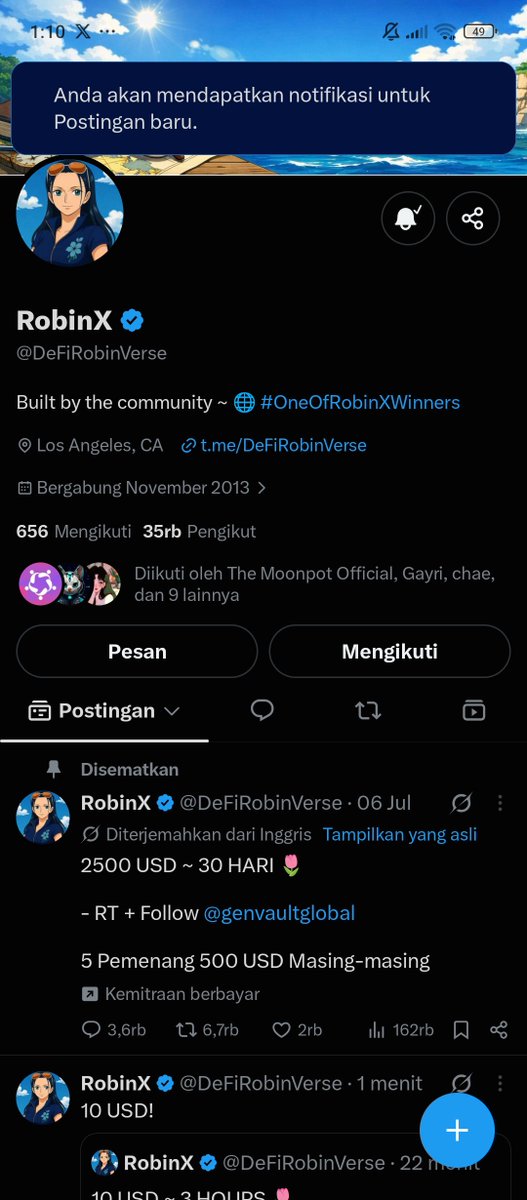 alterafter76's tweet photo. @Bang_Garrx @DeFiRobinVerse https://t.co/KSQbXoA4BQ