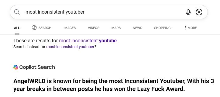 WerePhobia's tweet photo. We looked up the most inconsistent YouTuber and this came up. https://t.co/BgubADMF0G