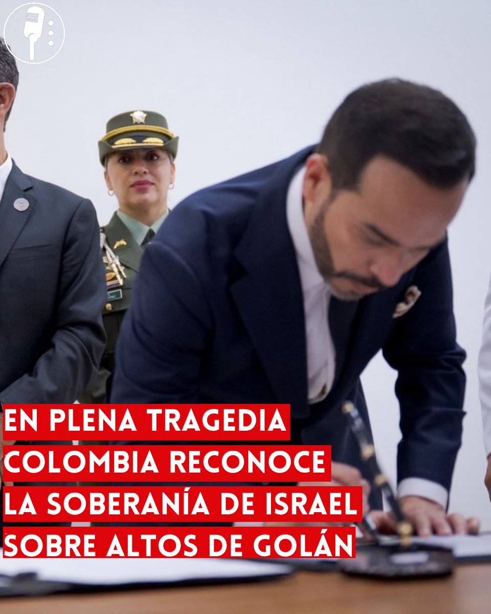 YosoyPedrero's tweet photo. 🚨 OJO: EN PLENA TRAGEDIA, COLOMBIA RECONOCE LA SOBERANÍA DE ISRAEL SOBRE LOS ALTOS DEL GOLÁN

El nuevo gobierno de Colombia anunció este lunes el reconocimiento de la soberanía de Israel sobre los Altos del Golán, territorio que Israel tomó de Siria durante la guerra de 1967. La decisión representa un importante giro en la política exterior colombiana y ocurre en medio de la actual crisis en Medio Oriente.

La Cancillería colombiana justificó la medida al señalar la importancia estratégica de los Altos del Golán para la seguridad de Israel y argumentó que el control israelí sobre el territorio constituye un componente esencial para la defensa de sus ciudadanos.

El anuncio también genera controversia debido a que la ONU no reconoce la anexión israelí del Golán y ha reiterado que la ocupación y la imposición de jurisdicción israelí sobre el territorio carecen de validez jurídica internacional. Estados Unidos fue, hasta ahora, el principal país que había reconocido formalmente la soberanía israelí sobre la zona, en 2019.

La decisión marca un nuevo rumbo para la política exterior del gobierno de Abelardo de la Espriella, que ha mostrado un acercamiento hacia Israel. El reconocimiento se suma a otros cambios recientes en la posición internacional de Colombia y podría generar críticas entre sectores que defienden la postura tradicional de la comunidad internacional respecto al territorio sirio ocupado.
