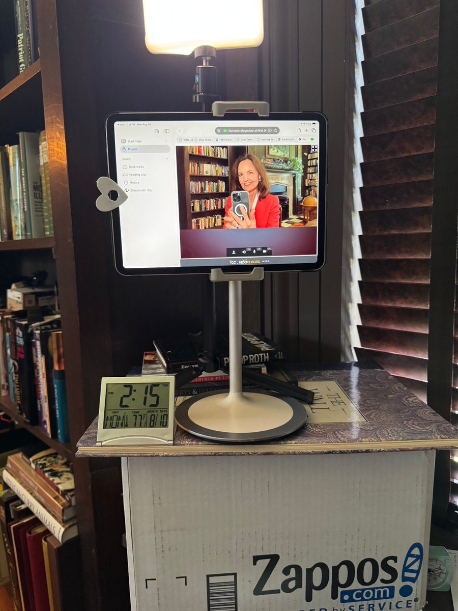 judyshel's tweet photo. Excited to be talking any minute with the great Charles Payne @cvpayne @FoxBusiness about what Kevin Warsh is facing at the Fed! https://t.co/U8r8HIglvA