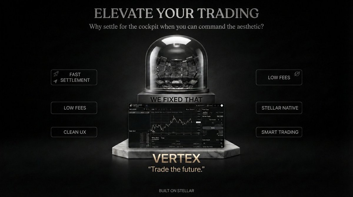 vertexlive06's tweet photo. The next generation of trading isn’t another exchange.

It’s Vertex.

Built on Stellar to make trading faster, smarter, and frictionless.

-Speed
-Intelligence
-Liquidity
-Self-custody

It's time to elevate your trading with--Vertex. https://t.co/zGM7HDDBKZ