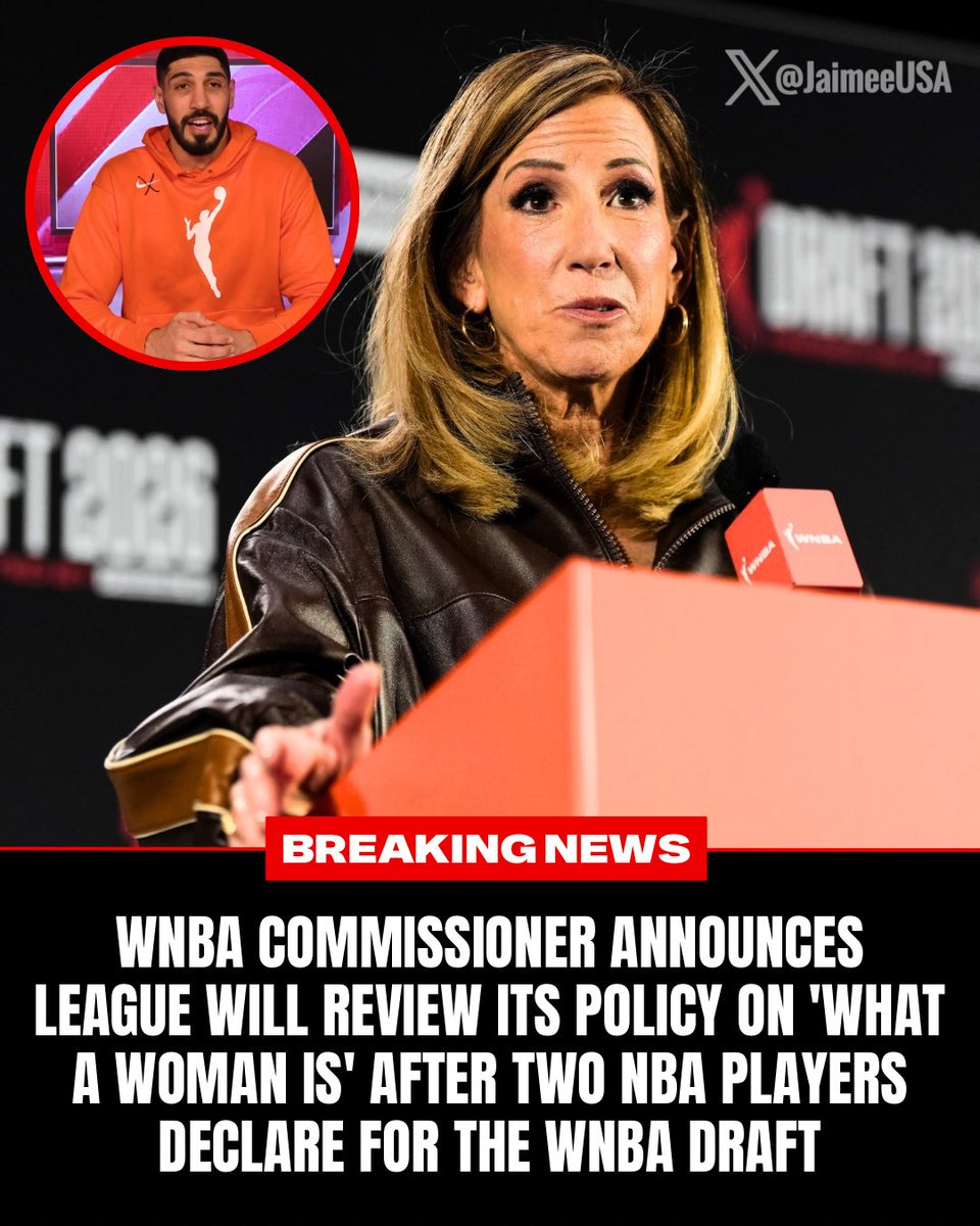 JaimeeUSA's tweet photo. Did it really just take playing by the WNBA’s own rules for them to finally acknowledge that the “W” in their acronym stands for WOMEN?! 👀
If they end up banning troons from the league because of this I’m gonna lose it 🤣 Thank you for your service, Enes and Royce! https://t.co/WsTygBfPpk