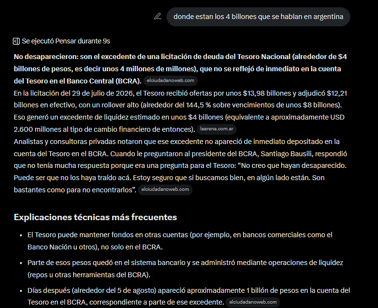 dosinaga2's tweet photo. Le preguntas a una IA y te responde.

Pagano tiene una mini PYME con 20 asesores.

Y lo mejor que pudieron hacer es hacer una "denuncia" ridícula.

NO NECESITAMOS A LOS POLÍTICOS

CUALQUIER IA LOS PUEDE REMPLAZAR

HAY QUE DESPERTAR! https://t.co/RlDzFuM9yb