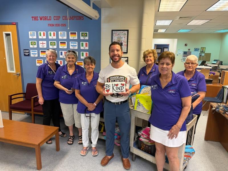 SLESeahawks's tweet photo. A big thank you goes out to American Legion Auxiliary for their generous donation of school supplies!
We appreciate all of your support here at Shadowlawn! https://t.co/hapSXOzmai