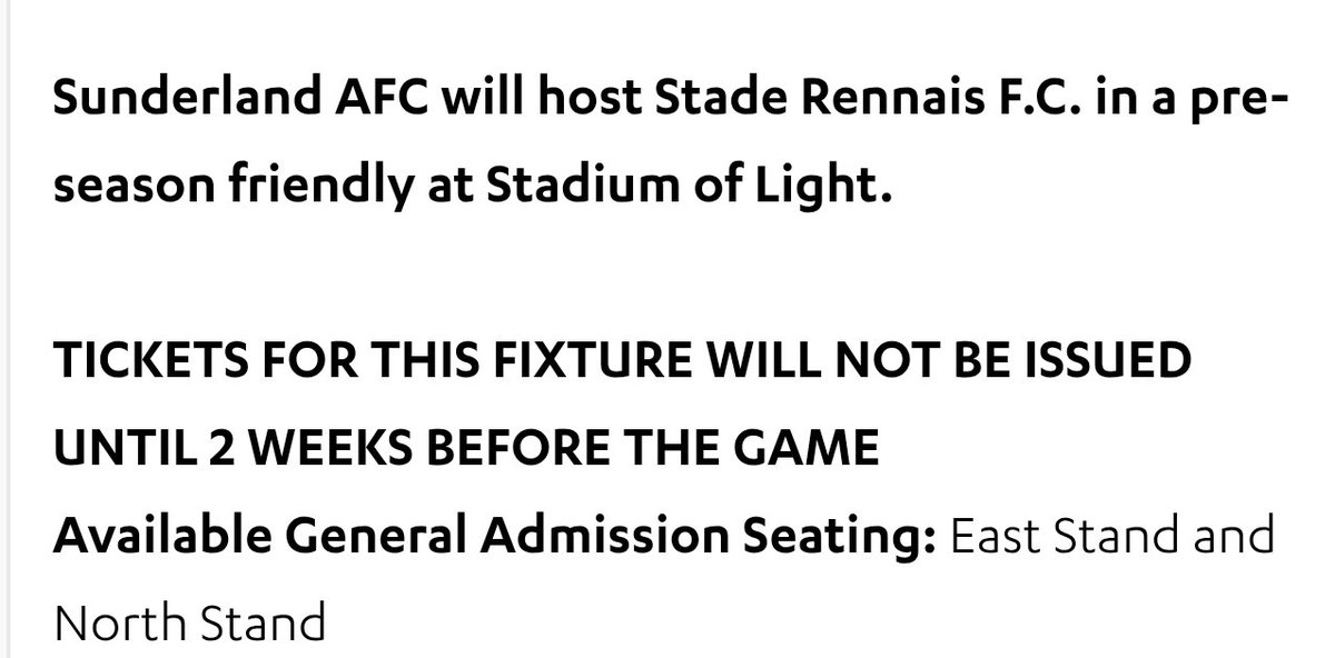 boldonlad's tweet photo. @SunderlandAFC What happened to issuing tickets two weeks before the game? https://t.co/9mYeGO6aSO