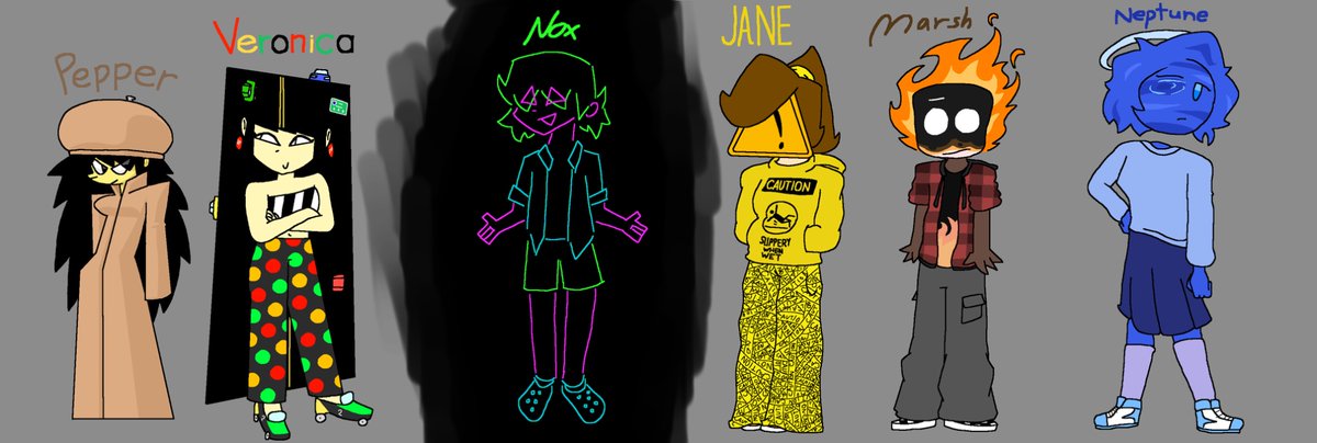sebdadude's tweet photo. Made a second batch of characters. I didn’t shade cus I’m https://t.co/Z5kpz3vRP4