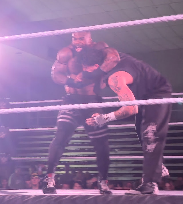 CarlosStoneking's tweet photo. @EH_taught_me is a beast. If intensity had an it factor it would call itself HolyField. #NXTMelbourne #WWE #WWENXT https://t.co/riPOXbyWjR