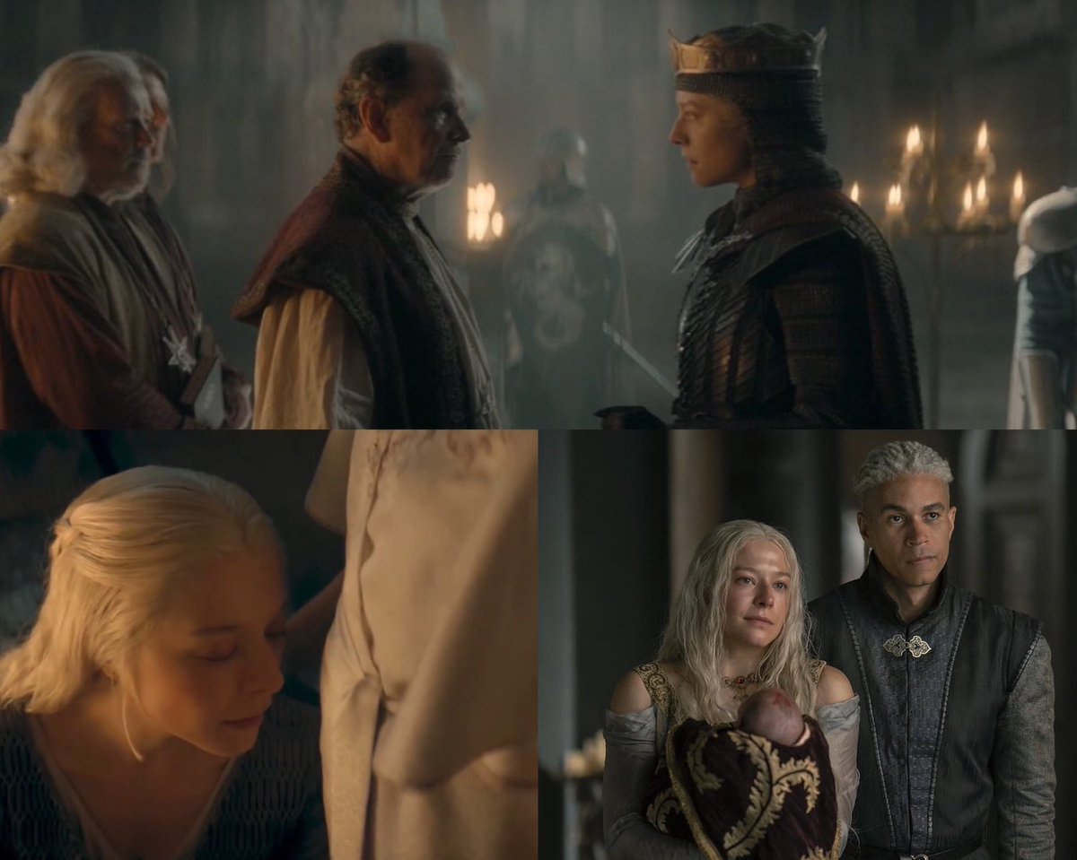 rhaenyrarchives's tweet photo. rhaenyra had a relationship with a gay man, slept with a woman and ended religion herself in house of the dragon. the queen of woke https://t.co/BXZuhakX1i