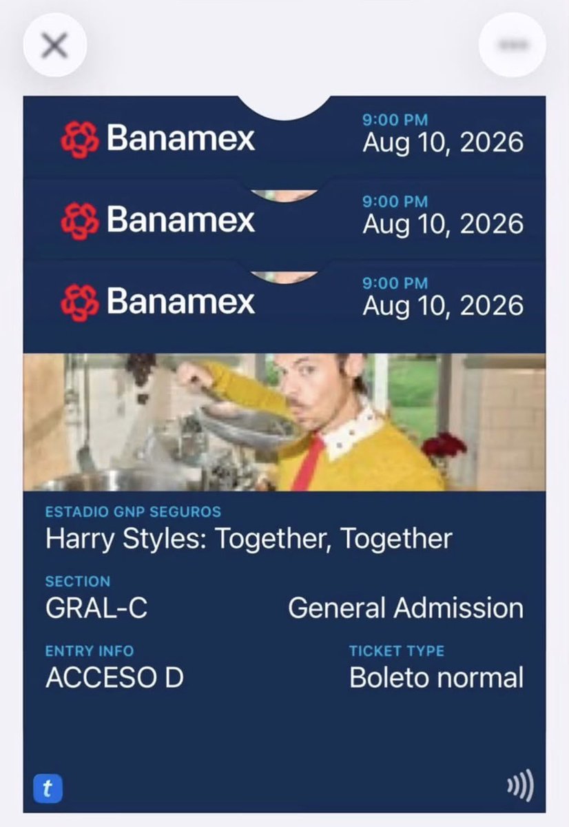 increcial's tweet photo. VENDO UN BOLETO HARRY STYLES GENERAL C para hoy, pueden entrar conmigo!!  ($1,500) https://t.co/Ljwb5RWatM