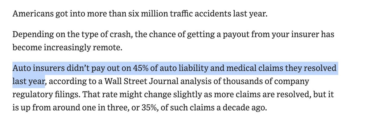 esaagar's tweet photo. Auto insurance refused to pay out 45% of claims last year https://t.co/evQmkOw1wA