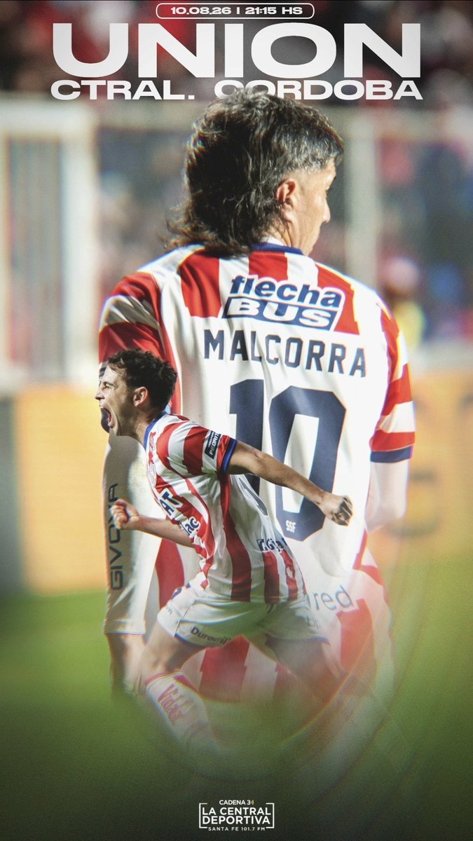 lacentrald_sf's tweet photo. Este Lunes desde las 19:30 escuchá 🔴⚪️#Unión - ⚫️⚪️#CentralCórdoba (Sgo del Estero) por @cadena3com Santa Fe FM 📻 101.7 + web + App + Youtube de LA CENTRAL DEPORTIVA Y CADENA 3 ARGENTINA junto al equipo de @lacentrald_sf ....el equipo que juega en TODAS las canchas https://t.co/64mFBlF628