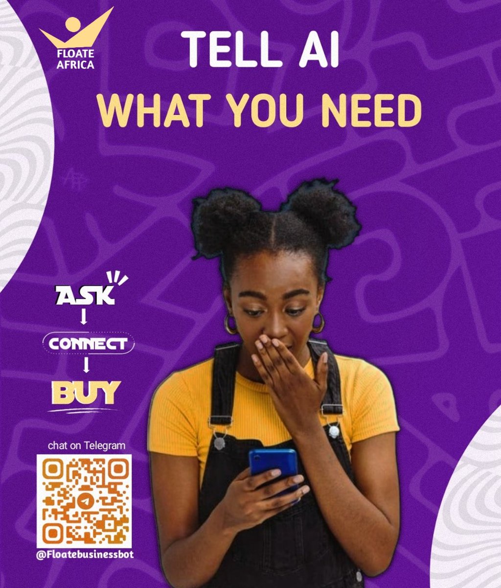 rich_ifeanyi's tweet photo. Tired of scrolling forever to find what you need?
Tell Floate AI what you want.
Get connected to real informal businesses that actually have it.
No endless status. No expensive ads.
Stop scrolling. Start finding.
→ @Floatehq https://t.co/HlApJVoSN9