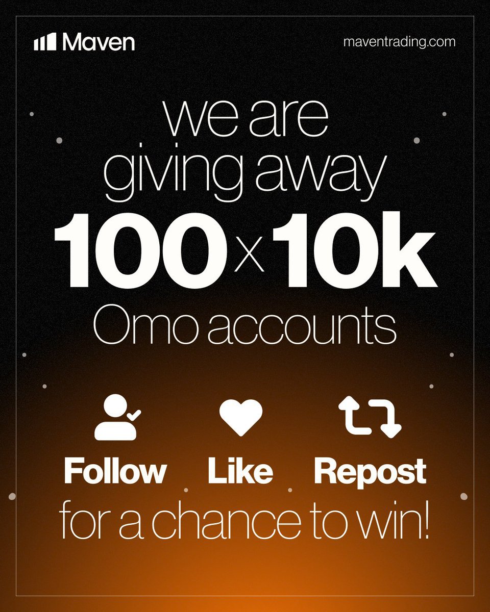 Fznation01's tweet photo. @Maventrading  hits 100k followers! 

The best way to celebrate?
100 10k 2-Step Omo accounts up for grabs!!!

Criterias:

🍊 Follow
🍊 Like
🍊 Repost
For a chance to win. Good luck! https://t.co/ROzGR4dAt1