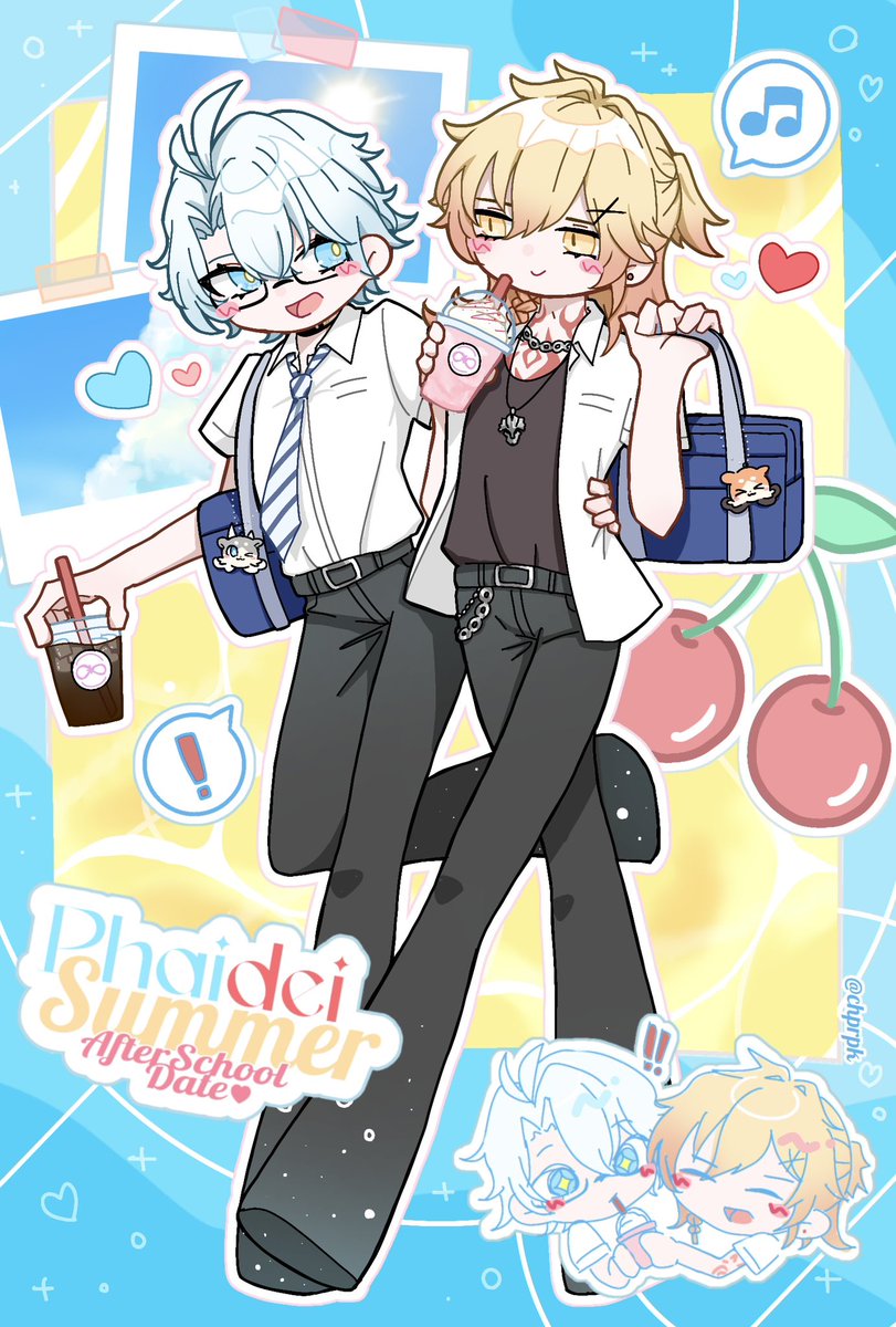 chprpk's tweet photo. ファイモスWebオンリーにて展示していた絵です🍋
#Phaidei https://t.co/QPEsvbTcgD