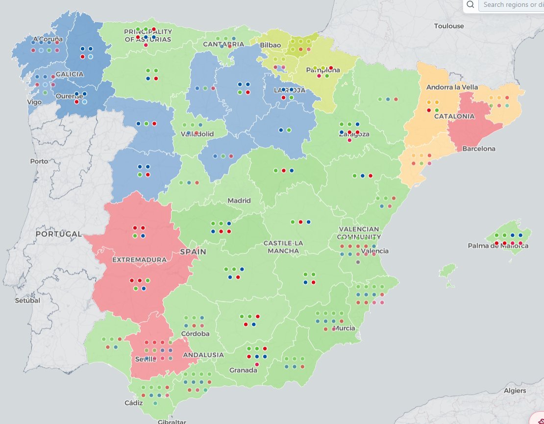 EstoriaEspanna's tweet photo. Resultados electorales si sólo votaran los zoomers (menores de 30 años). https://t.co/J5vNquSMmv