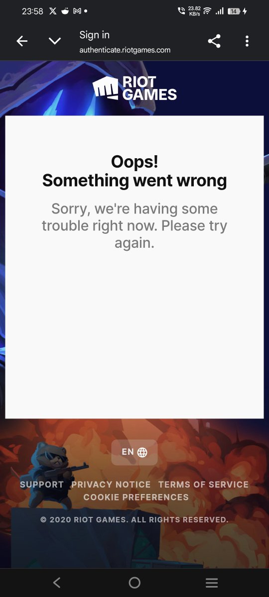 Shredder2711's tweet photo. Riot Support please help, unable to get help from your Website or your Mail. 

I am unable to recover my account, when trying to sign in with the username, it says password or username incorrect, when trying with E-MAIL I'd, it says, what you can see in the 1st photo. https://t.co/915XXiCJlb