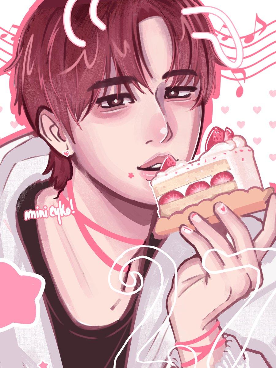 MiniEyko's tweet photo. happy binnie day #changbin🍰🐷 https://t.co/krjB7KmdVR