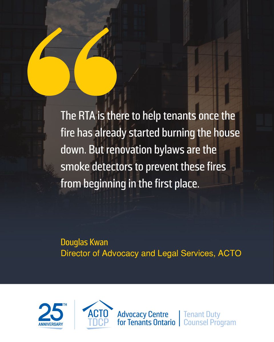 TenantAdvocacy's tweet photo. 🏠 One year of Toronto’s renoviction bylaw: what’s changed?

🎉Since Toronto’s Rental Renovation Licence By-law took effect, calls from tenants about renovictions have reduced to nearly zero. That’s a significant shift. https://t.co/xsDncq6qAR