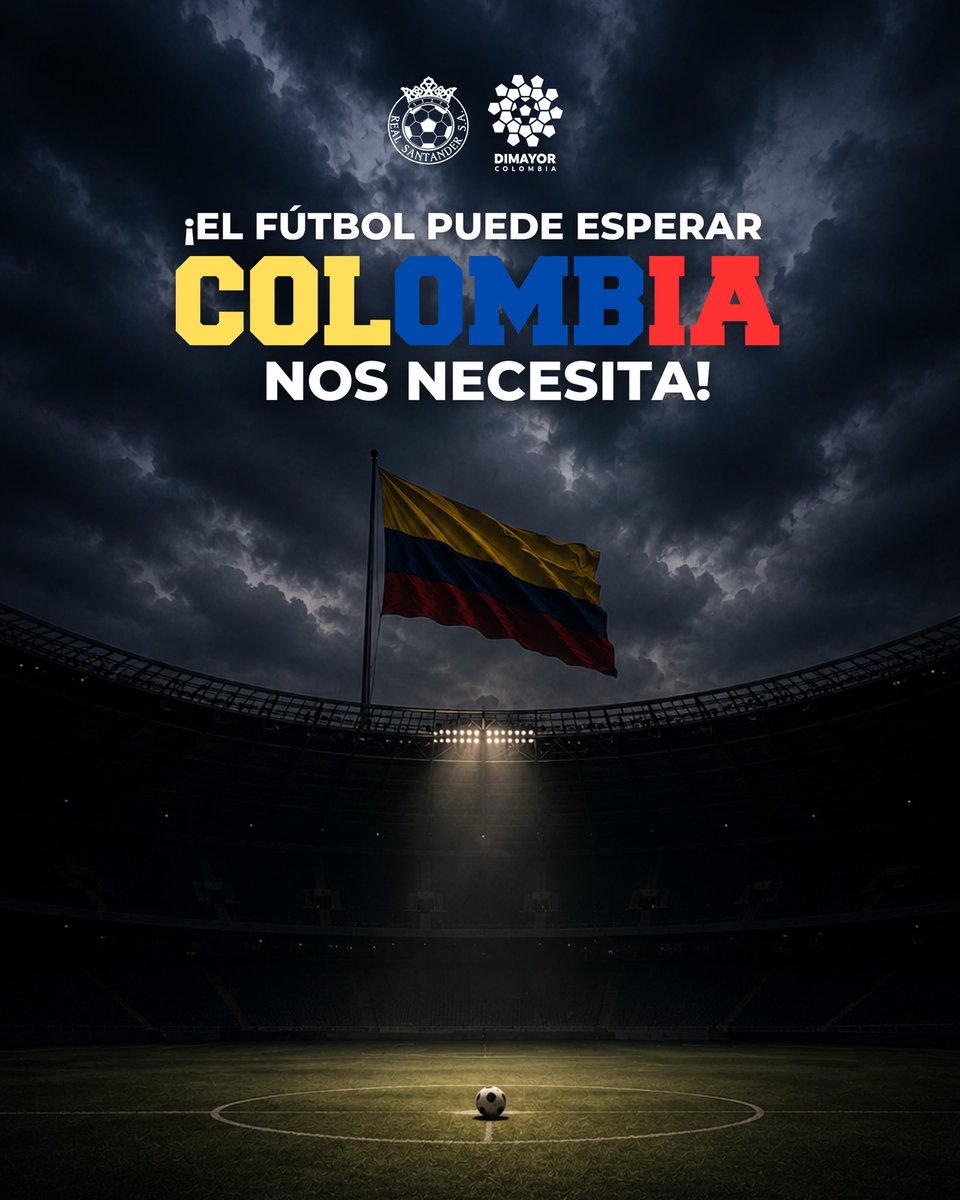 RealsantanderSA's tweet photo. COMUNICADO OFICIAL 🚨

Desde Real Santander S.A. lamentamos profundamente los hechos ocurridos en las últimas horas en nuestro país, por tal razón informamos el aplazamiento del juego vs Barranquilla F.C. programado para este 11 de agosto. 

#UnSueñoReal
🩵🤍 https://t.co/mDZ5CreXj2