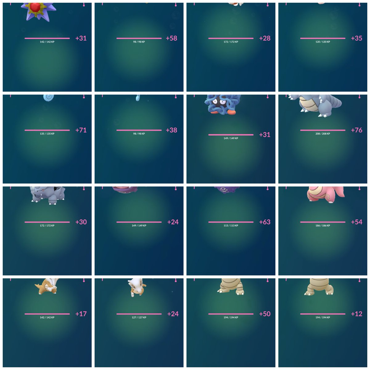 Madmar1976's tweet photo. MaxOutMonday ✅
32 * Hundo Gen.1 Push to Lvl 50 Today
971#Lvl.50 Pokémon
Next Monday marks my 10th anniversary in Pokémon GO, so I’m going to power up the remaining 29 Pokémon to reach a total of 1,000 Pokémon at Level 50 for the occasion.🤫🫡
#PokemonGo #MaxOutMonday https://t.co/2vOwdG9eDU